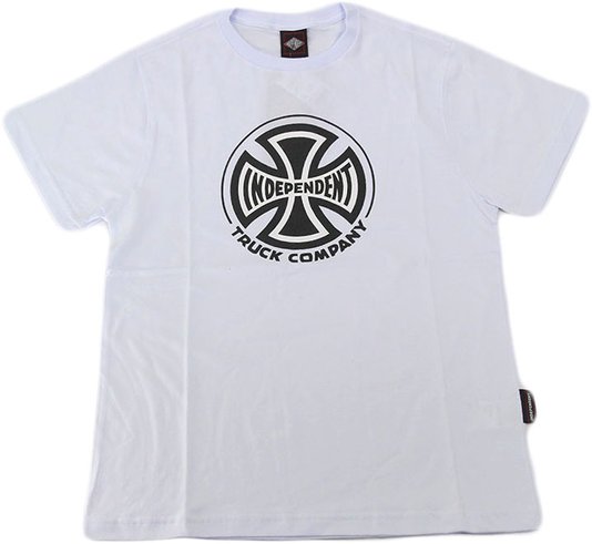 Camiseta Juvenil Independent Truck CO. Manga Curta Estampada - Branco
