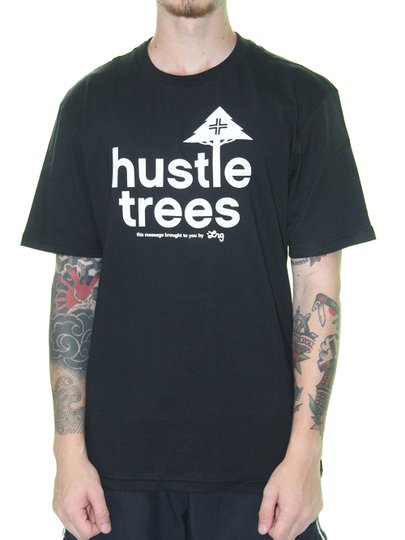 Camiseta LRG Hustle Tress Manga Curta - Preto