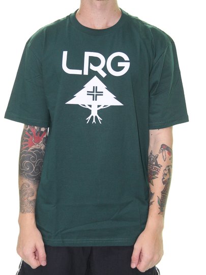 Camiseta Manga Curta LRG Logo Stack Manga Curta - Verde