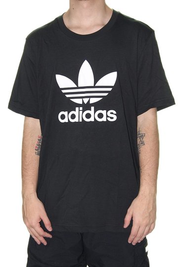 Camiseta Masculina Adidas Trefoil Manga Curta Estampada - Preto