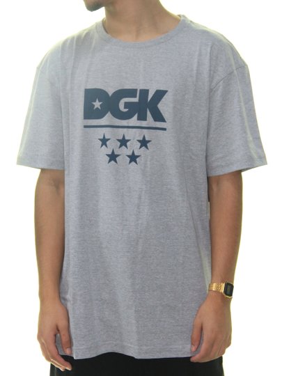 Camiseta Masculina All Star Tee Manga Curta Estampada - Cinza Mesclado