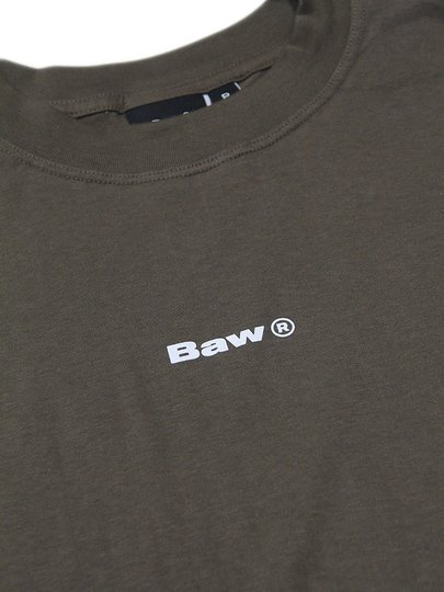Camiseta Masculina Baw New Over Instituicional Manga Curta Estampada - Marrom