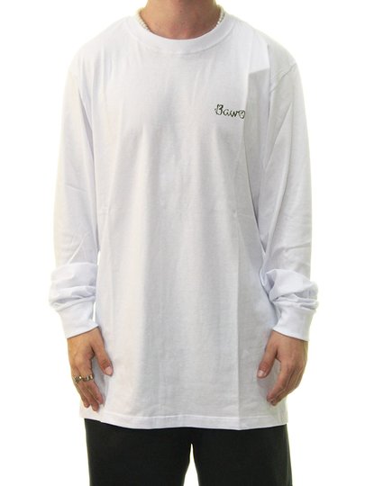 Camiseta Masculina Baw Overall Manga Longa Estampada - Branco
