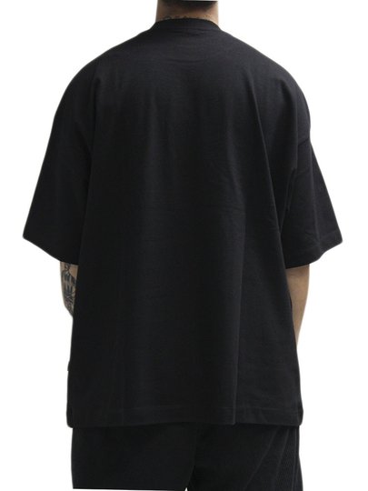 Camiseta Masculina Baw Oversized Gothic Manga Curta Estampada - Preto