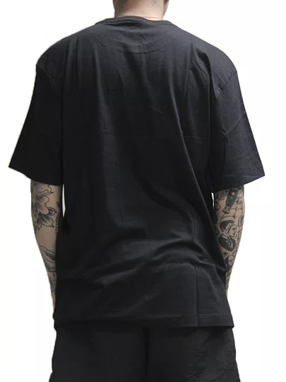 Camiseta Masculina Baw Regular Fire Manga Curta Estampada - Preto