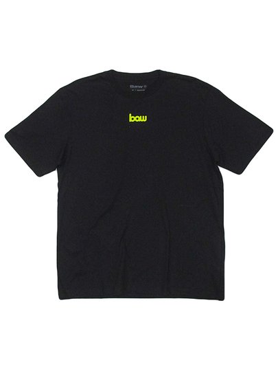 Camiseta Masculina Baw Regular Selfie Manga Curta Estampada - Preto