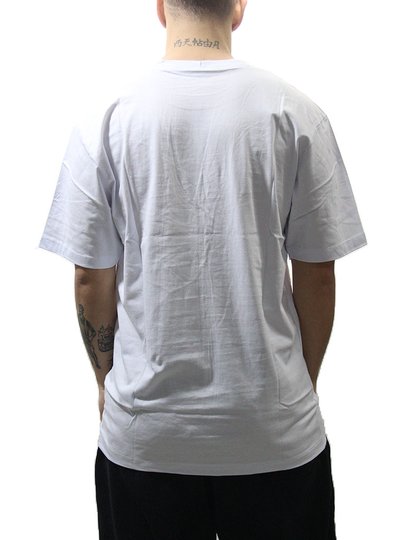 Camiseta Masculina BAW Selfie Logo Manga Curta Estampada - Branco