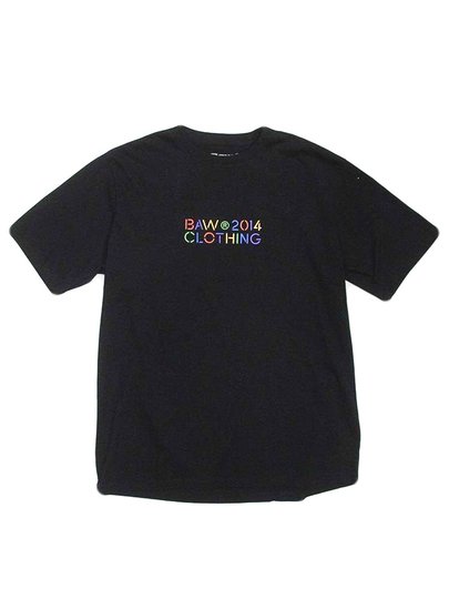 Camiseta Masculina Baw Stencil Manga Curta Estampada - Preto