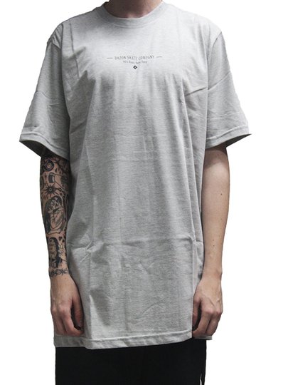 Camiseta Masculina Bazon Roots Manga Curta Estampada - Cinza/Mescla