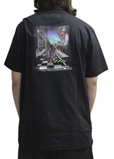 Camiseta Masculina BCN Collab Manga Curta Estampada - Preto