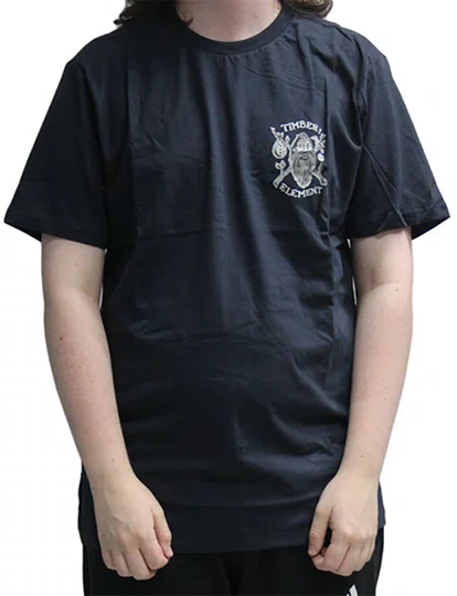 Camiseta Masculina Big Element Woodman Manga Curta Estampada - Marinho