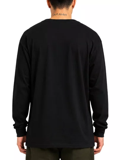 Camiseta Masculina Big Grizzly OG Stamp Manga Longa - Preto