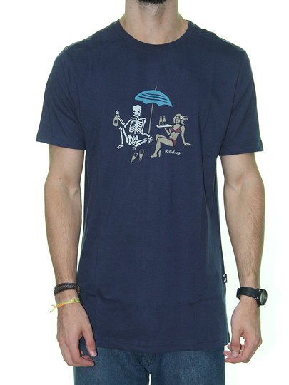 Camiseta Masculina Billabong Apocalypse Manga Curta - Azul Marinho
