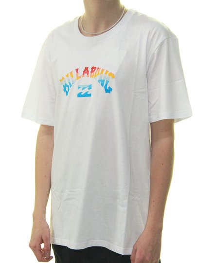 Camiseta Masculina Billabong Arch Fill III Manga Curta Estampada - Branco