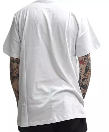Camiseta Masculina Billabong Bracket Wave Manga Curta Estampada - Branco