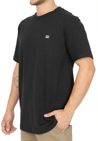Camiseta Masculina Billabong Icon Pach - Preto