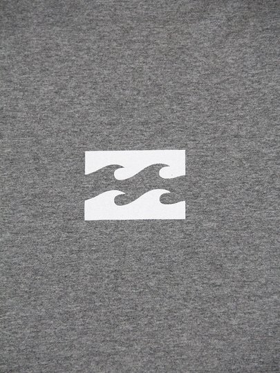 Camiseta Masculina Billabong Mid Icon Manga Curta Estampada - Cinza