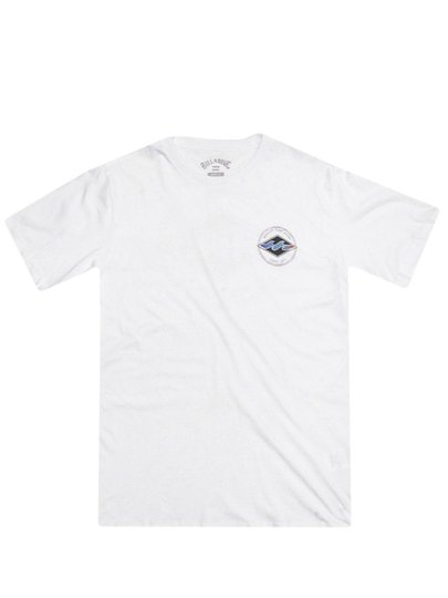 Camiseta Masculina Billabong Rotor Diamond III Manga Curta Estampada - Branco