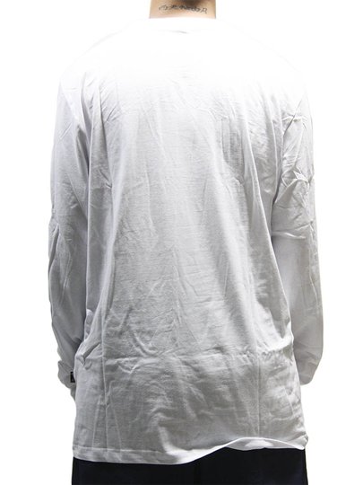 Camiseta Masculina Billabong Small Arch Manga Longa Estampada - Branco