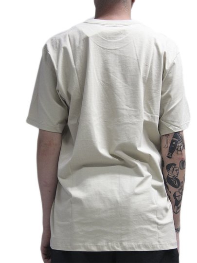 Camiseta Masculina Billabong Wave Strip Manga Curta Estampada - Areia