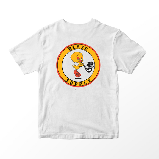 Camiseta Masculina Blaze Bird team Manga Curta Estampada - Branco