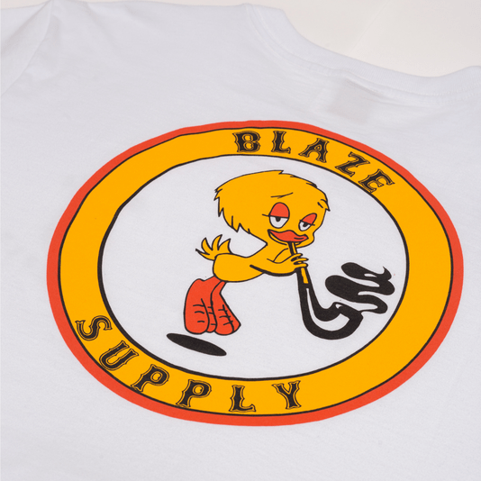 Camiseta Masculina Blaze Bird team Manga Curta Estampada - Branco