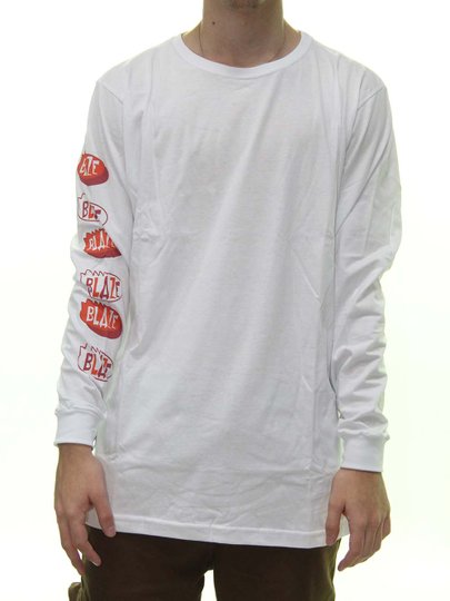 Camiseta Masculina Blaze Oval Box Manga Longa - Branco