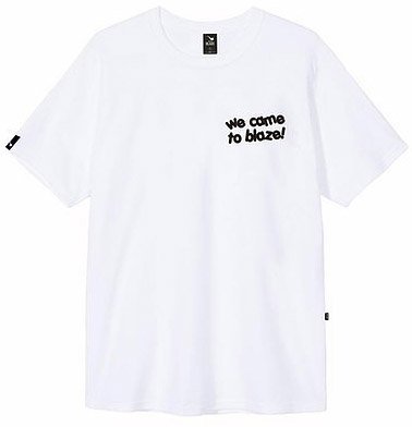 Camiseta Masculina Blaze We Came Manga Curta Estampada - Branco