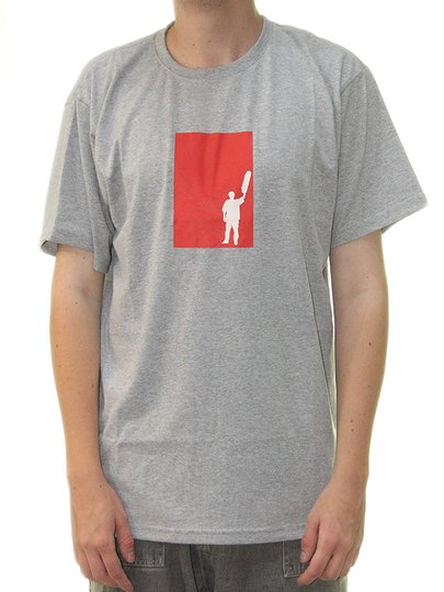 Camiseta Masculina Blinca Calles Manga Curta Estampada - Cinza/Mescla