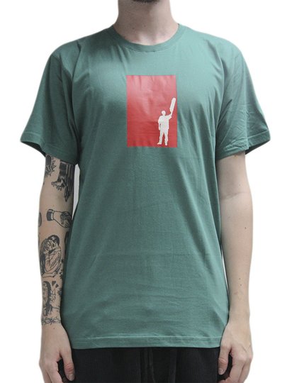 Camiseta Masculina Blinca Calles Manga Curta Estampada - Verde