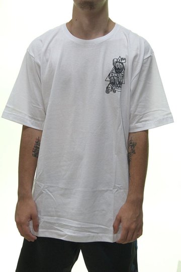 Camiseta Masculina Blinca Força Manga Curta Estampada - Branco