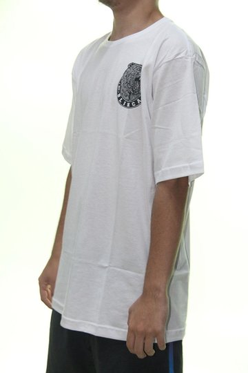 Camiseta Masculina Blinca Lider Manga Curta Estampada - Branco