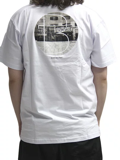 Camiseta Masculina Blinca Macba 031 Manga Curta Estampada - Branco