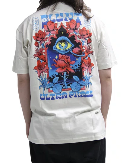 Camiseta Masculina Blunt Basica Eden Manga Curta Estampada - Bege