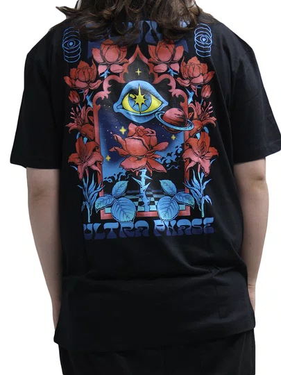Camiseta Masculina Blunt Basica Eden Manga Curta Estampada - Preto