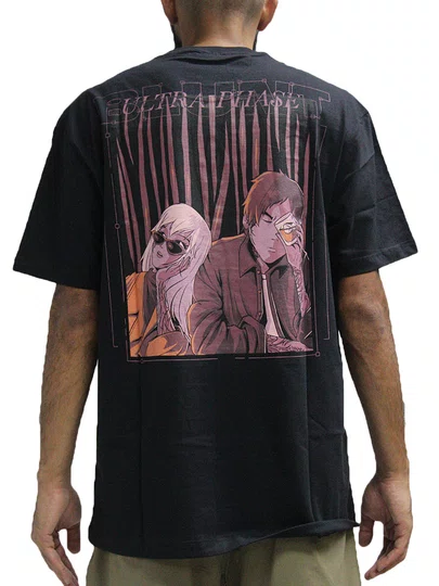 Camiseta Masculina Blunt Básica Spike Manga Curta Estampada - Preto