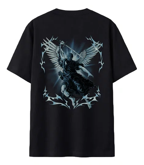 Camiseta Masculina Blunt Básica Sword Manga Curta Estampada - Preto