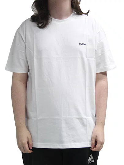 Camiseta Masculina Blunt Box Signature Manga Curta Estampada - Branco