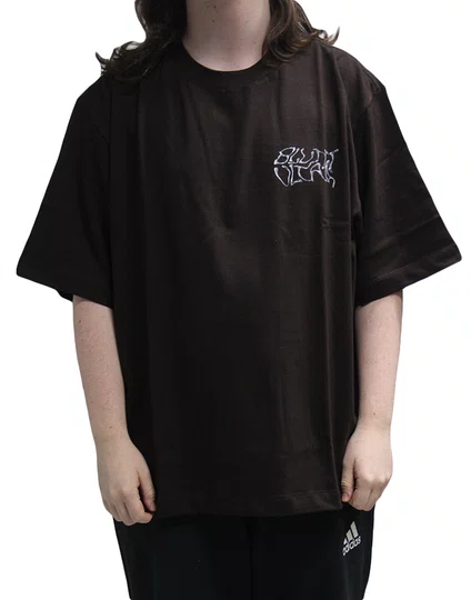 Camiseta Masculina Blunt Boxy Grillz Manga Curta Estampada - Marrom