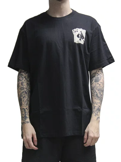 Camiseta Masculina Blunt Dice Manga Curta Estampada - Preto