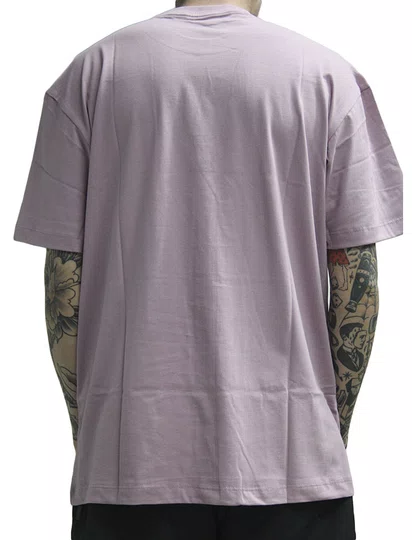 Camiseta Masculina Blunt Lettering Manga Curta Estampada - Rosa