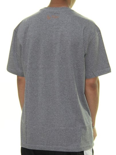Camiseta Masculina Blunt Monkey Manga Curta Estampada - Chumbo/Mescla