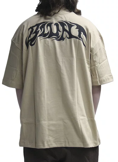 Camiseta Masculina Blunt Over Backflip Manga Curta Estampada - Aveia