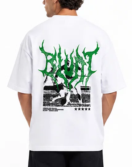Camiseta Masculina Blunt Over Garrincha Manga Curta Estampada - Branco