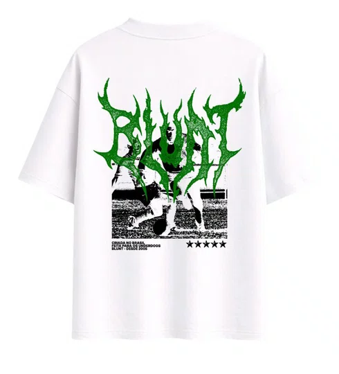 Camiseta Masculina Blunt Over Garrincha Manga Curta Estampada - Branco