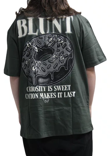Camiseta Masculina Blunt Premium Homer Manga Curta Estampada - Floresta