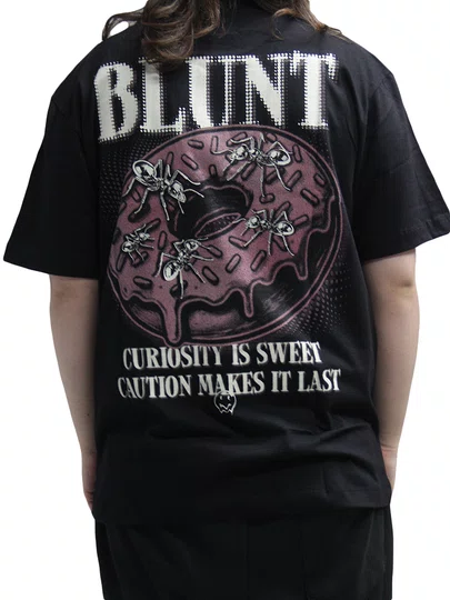 Camiseta Masculina Blunt Premium Homer Manga Curta Estampada - Preto
