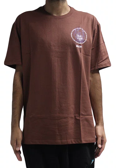 Camiseta Masculina Blunt Specter B Manga Curta Estampada - Marrom