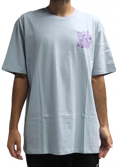 Camiseta Masculina Blunt Tragedy Manga Curta Estampada - Azul Claro