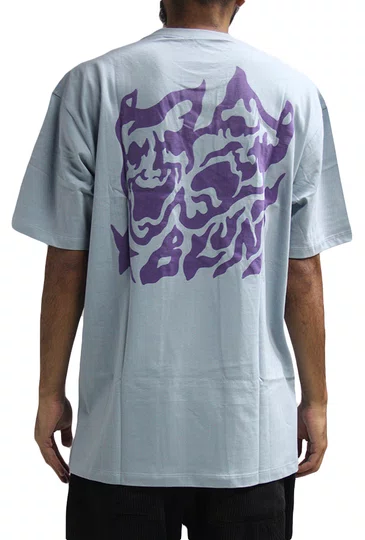 Camiseta Masculina Blunt Tragedy Manga Curta Estampada - Azul Claro